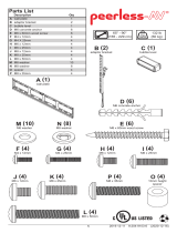 PEERLESS-AV TVFT690 TruVue Universal Flat-Tilt Wall Mount Manual de usuario