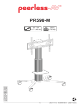 PEERLESS-AV peerless-AV PR598-M Flat Panel Motorised Trolley Manual de usuario