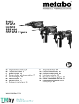 Metabo B, BE, SBE Serise Impact Drill Manual de usuario