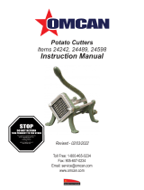 Omcan 24242 Manual de usuario