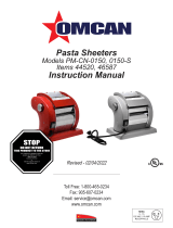 Omcan PM-CN-0150 Manual de usuario