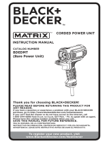 BLACK DECKER Matrix 4 Amp 3/8 Corded Drill Manual de usuario