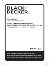 BLACK DECKER BEHD201 Manual de usuario