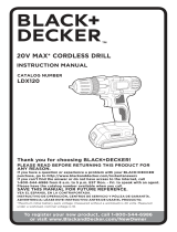 BLACKplusDECKER LDX120 Manual de usuario