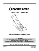 Troy-Bilt 460 Manual de usuario