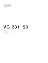 Gaggenau VG 231 .20 Vario Gas Cooktop Manual de usuario