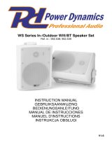 Power Dynamics WS Series Indoor, Outdoor Wifi, BT Speaker Set Manual de usuario