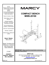 Marcy MWB-20100 Manual de usuario