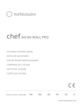 turbionaire chef 60/90 WALL PRO Kitchen Cooker Hood Manual de usuario