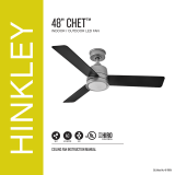 Hinkley 48 Inch CHET Indoor, Outdoor LED Fan Manual de usuario