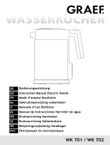 Graef WK 701 Stainless Steel Electric Water Kettle Manual de usuario