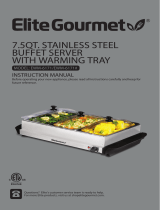 Elite Gourmet EWM-6171 7.5qt Stainless Steel Buffet Server Manual de usuario