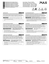 Puls FPS300.245-034-105 DIN Rail Power Supplies Manual de usuario