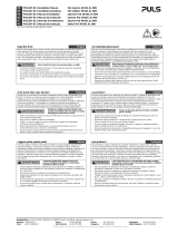 Puls POE.8AT-DC1 POE Power Supply Manual de usuario