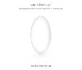 flow med flow-med vac-clean uv Rechargeable Mini Vacuum Cleaner for All Hearing Aids Manual de usuario