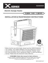 Dyna-Glo EG15000DH Dyna Glo 240 Volt Dual Power 15000 Watt Electric Garage Heater Manual de usuario