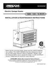 Dyna-Glo EG7500DGP 7500W Electric Garage Heater Manual de usuario