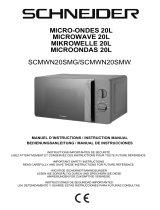 Schneider 20 Liters Micro Ondes Manual de usuario
