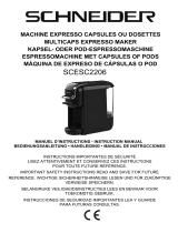 Schneider SCESC2206 Multicaps Espresso Maker Manual de usuario