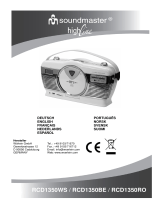 Soundmaster RCD1350WS Manual de usuario
