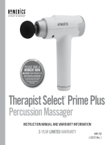 HoMedics HHP-720 Therapist Prime Plus Percussion massager Manual de usuario