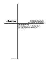 Dacor DHD-D0000I*-DA Duct Cover Kit Manual de usuario