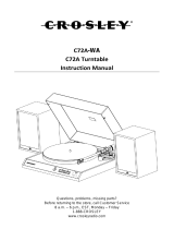 Crosley C72A Manual de usuario