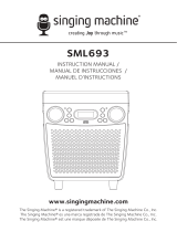 Singing Machine SML693 Manual de usuario