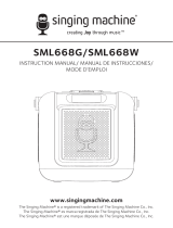 Singing Machine SML668G Manual de usuario