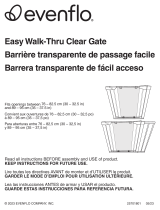 Evenflo Easy Walk-Thru Clear Gate Manual de usuario