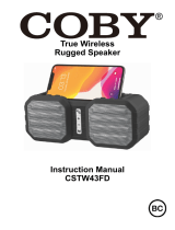 Coby CSTW43FD True Wireless Rugged Speaker Manual de usuario