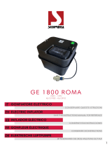 SCOPREGA GE 1800 ROMA Manual de usuario