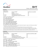 ResMed Air11 Cellular Professional Healthcare CPAP Machine Manual de usuario