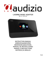 audizio LIVORNO Internet Radio DAB+ and WiFi Adapter El manual del propietario