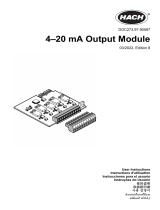 Hach 4-20 mA Output Module Manual de usuario