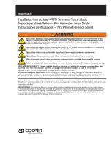 Cooper Lighting Solutions IB525012EN PFS Perimeter Fence Shield Manual de usuario