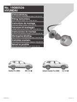 Hyundai 19080536 Towbars Electric Wiring Kit Manual de usuario