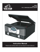 Victor Diner VHRP-1400 7 in 1 Turntable Music Center Manual de usuario