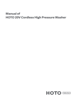 HOTO 20V Cordless High Pressure Washer Manual de usuario