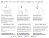 Golden Lighting 0314-1W BLK-CLR Manual de usuario