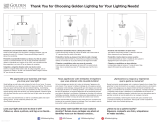Golden Lighting 3306-1W BCB-OP Manual de usuario