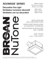 Broan NuTone AER110LTK Manual de usuario