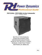 Power Dynamics PDY215SA Manual de usuario