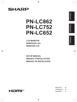 Sharp PN-LC862 Manual de usuario