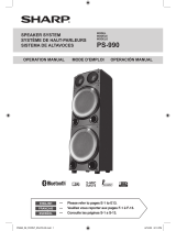Sharp PS-990 Speaker System Manual de usuario