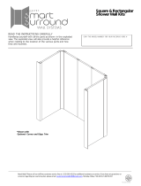 Luxart Square and Rectangular Shower Wall Kits Manual de usuario