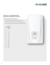 clage DEX 12 Next E-convenience Instant Water Heater Manual de usuario