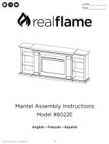 Real Flame 8022E Winterset Slim Electric Fireplace Media Console Manual de usuario