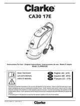 Clarke 30C CA30 17E 17 Inch Corded Walk Behind Disc Floor Scrubber Manual de usuario
