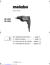 Metabo SE4000 Manual de usuario